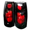 Chevrolet Full Size Pickup 1988-1998  Black Euro Style Tail Lights