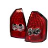 Chrysler 300C 2005-2007  Red Clear LED Tail Lights
