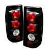 Chevrolet Silverado 1999-2002  Black Euro Style Tail Lights