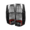 Gmc Denali 2007-2009  Black LED Tail Lights