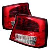 Dodge Charger 2005-2010  Red Clear LED Tail Lights