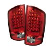 Dodge Ram 2007-2008  Red Clear LED Tail Lights