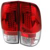 Ford F150 1997-2003  Red Clear LED Tail Lights