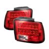 Ford Mustang 1999-2004  Red Clear LED Tail Lights