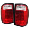 Ford Ranger 1993-1997  Red Clear LED Tail Lights