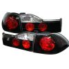 Honda Accord 2001-2002 4DR Black Euro Style Tail Lights