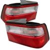 Honda Accord 1988-1989  Red Clear Euro Style Tail Lights