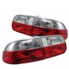 Honda Civic 1992-1995 3dr Red Clear Euro Style Tail Lights