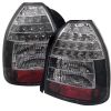 Honda Civic 1996-2000 3dr Black LED Tail Lights