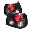 Hyundai Accent 2000-2002  Black Euro Style Tail Lights