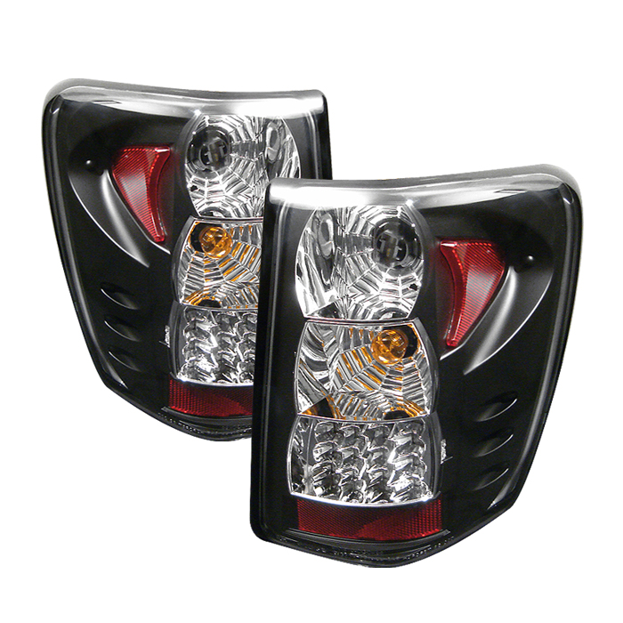 Jeep Grand Cherokee 19992004 Black LED Tail Lights by