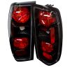 Nissan Frontier 1998-2000  Black Euro Style Tail Lights