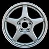 Chevrolet Corvette 1996-1996 17x8.5 D-Bright Silver Factory Replacement Wheels