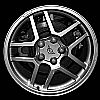 Chevrolet Corvette 2002-2004 17x9.5 Chrome Factory Replacement Wheels