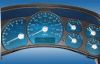 Gmc Sierra 1999-2002 Hd 100 Mph Trans Temp Gas Aqua Edition Gauges With White Numbers