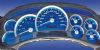 Gmc Sierra 2003-2005  120 Mph No Trans Aqua Edition Gauges With White Numbers