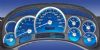 Chevrolet Tahoe 2003-2005  120 Mph Trans Temp Aqua Edition Gauges With White Numbers