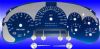 Chevrolet Trailblazer 2006-2009  120 Mph Aqua Edition Gauges With White Numbers