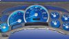 Hummer H2 2003-2005  Mph All Models Aqua Edition Gauges With White Numbers