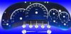 Hummer H2 2006-2007  Mph All Models Aqua Edition Gauges With White Numbers