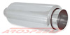 Arospeed Round Muffler w/ 4 in. Round Straight Cut Short Tip