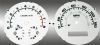 Chevrolet Aveo 2005-2009 With Tach White / Blue Night Performance Dash Gauges