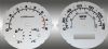 Chevrolet Aveo 2005-2009 With Tach Silver / Blue Night Performance Dash Gauges