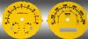 Chevrolet Aveo 2005-2009 With Tach Yellow / Blue Night Performance Dash Gauges