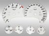 Chevrolet Corvette 2005-2009  White / White Night Performance Dash Gauges