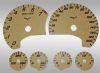 Chevrolet Corvette 2005-2009  Tan / White Night Performance Dash Gauges