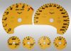 Chevrolet Corvette 2005-2009  Yellow / White Night Performance Dash Gauges