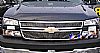 Chevrolet Silverado 1500 Hd 2006-2006 Black Powder Coated Main Upper Black Aluminum Billet Grille