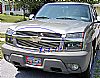 Chevrolet Avalanche  2001-2006 Polished Main Upper Stainless Steel Billet Grille