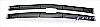 Chevrolet S-10 Pickup  1994-1997 Black Powder Coated Main Upper Black Aluminum Billet Grille