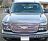 Chevrolet Silverado 3500 2003-2006 Polished Top Bumper Stainless Steel Billet Grille