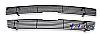 Chevrolet Silverado 3500 2001-2002 Black Powder Coated Main Upper Black Aluminum Billet Grille
