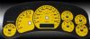 Gmc Sierra 1999-2002 Hd Yellow / Blue Night Performance Dash Gauges