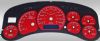 Gmc Sierra 1999-2002 Hd Red / Blue Night Performance Dash Gauges