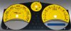 Chevrolet Cobalt 2005-2009 Base And Ls Yellow / Blue Night Performance Dash Gauges