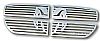 Dodge Magnum  2005-2007 Polished Main Upper Symbolic Grille