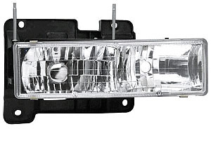 DNA Motoring Chrome Halogen Headlights For 88-98 GMC Sierra & Chevy Silverado C/K 1500-3500