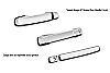 2001-2007  Mazda B-Series Regular Cab (w/o Passenger Side Keyhole) Chrome Door Handles