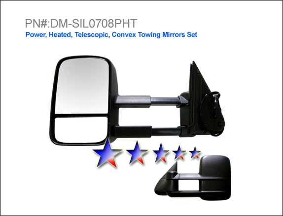 Towing mirrors for gmc sierra