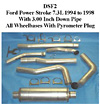 Ford 7.3L Powerstroke 94-97.5 Full Boar 4 inch Single Outlet Diesel Exhaust Systems 