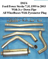 Ford 7.3L Powerstroke (3.5 inch down pipe) 99-02 Full Boar 4 inch Diesel Exhaust Systems