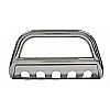 Dodge Ram 1500 2002-2005 Polished SS Bull Bar W/ Skid Plate