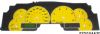 Ford Super Duty 2003-2004 F250 / F350 Yellow / Green Night Performance Dash Gauges