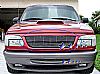 1997-1998 Ford Super Duty F-250 Light Polished Stainless Steel Billet Grille - Main Upper