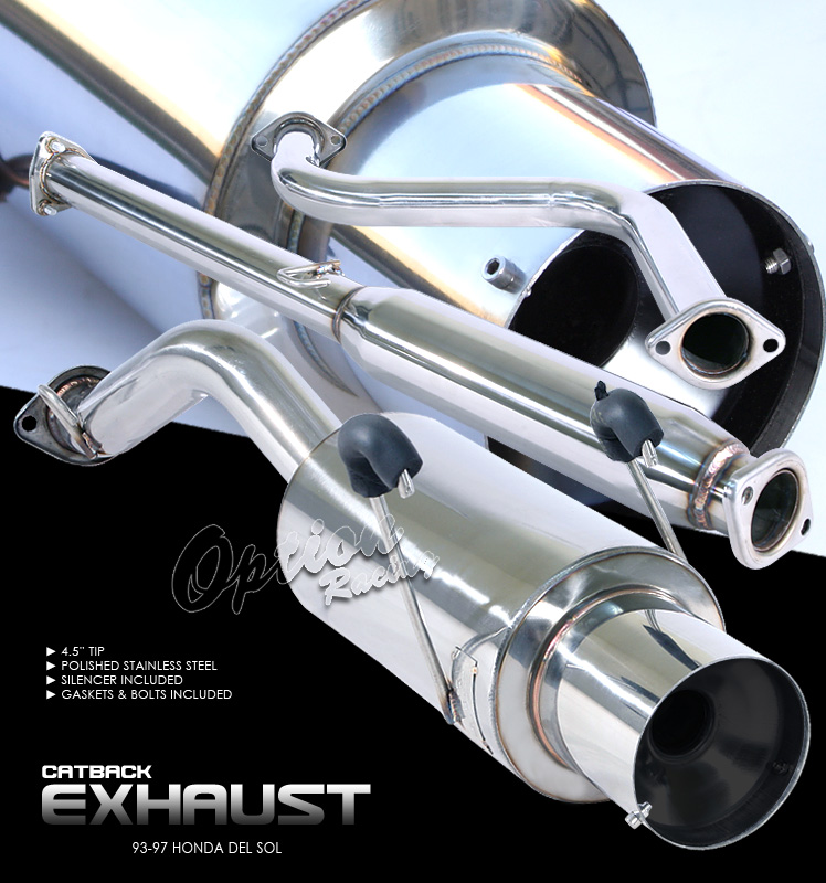 Honda del sol cat back exhaust system