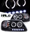 Ford Expedition 1997-2003  Black 1pc W/ Halo W/led Projector Headlights